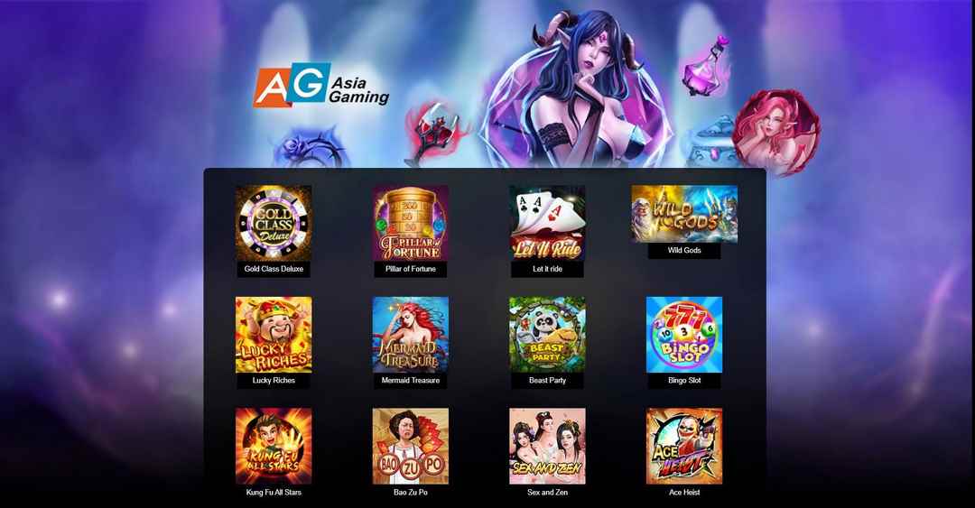 Các slot game siêu chiến được sở hữu bởi AG Slot