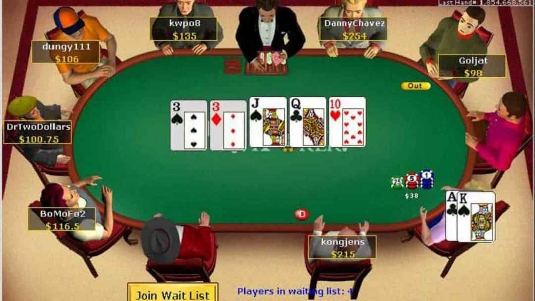 Poker được coi là con cưng của người chơi tại V8 poker